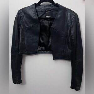 Bebe Sleek Black Leather Jacket